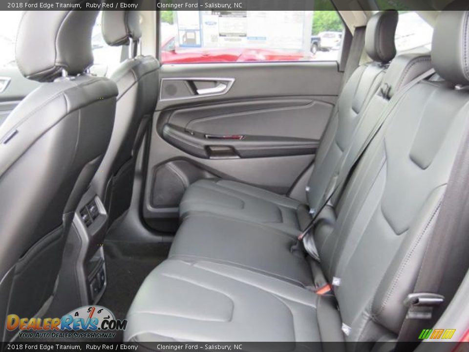 2018 Ford Edge Titanium Ruby Red / Ebony Photo #6