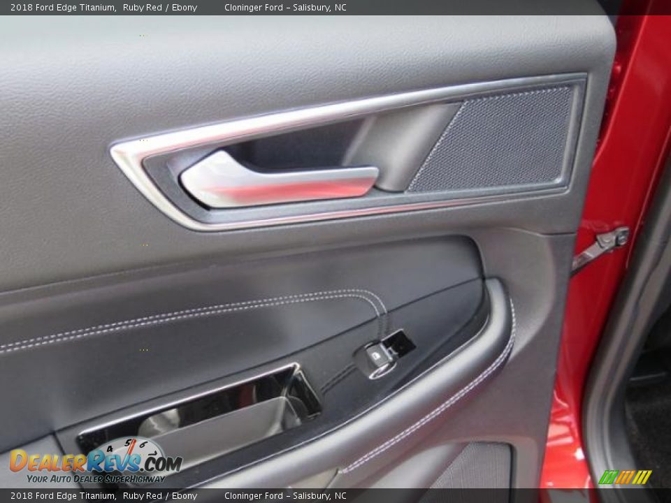 2018 Ford Edge Titanium Ruby Red / Ebony Photo #7