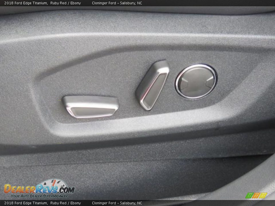 2018 Ford Edge Titanium Ruby Red / Ebony Photo #9