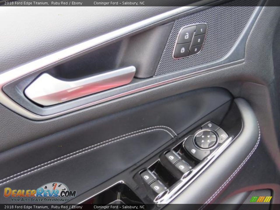2018 Ford Edge Titanium Ruby Red / Ebony Photo #10