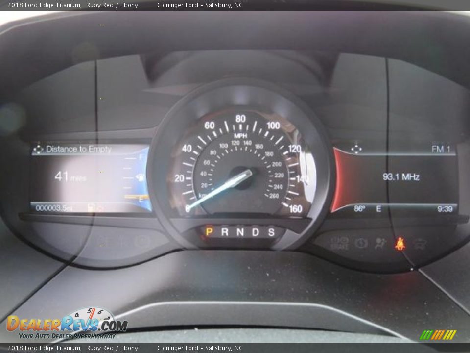 2018 Ford Edge Titanium Ruby Red / Ebony Photo #11