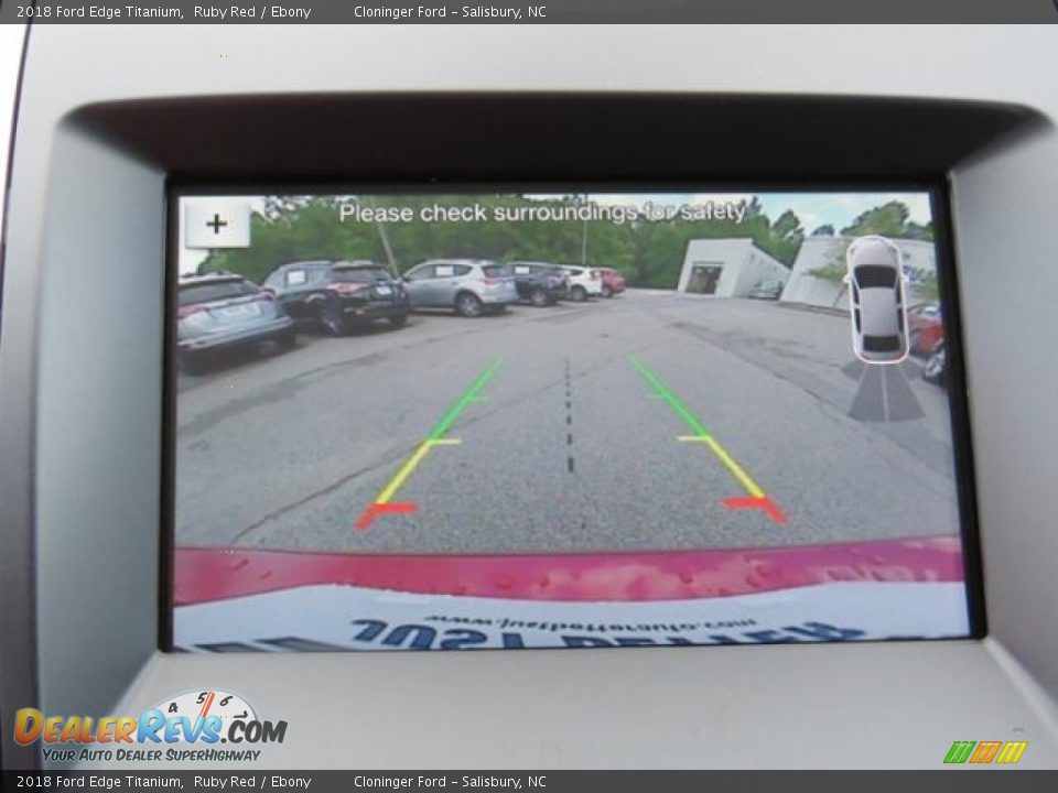 2018 Ford Edge Titanium Ruby Red / Ebony Photo #14