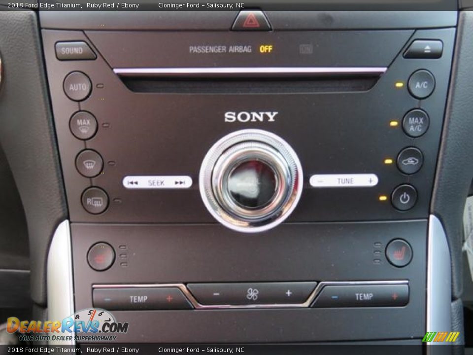 2018 Ford Edge Titanium Ruby Red / Ebony Photo #15