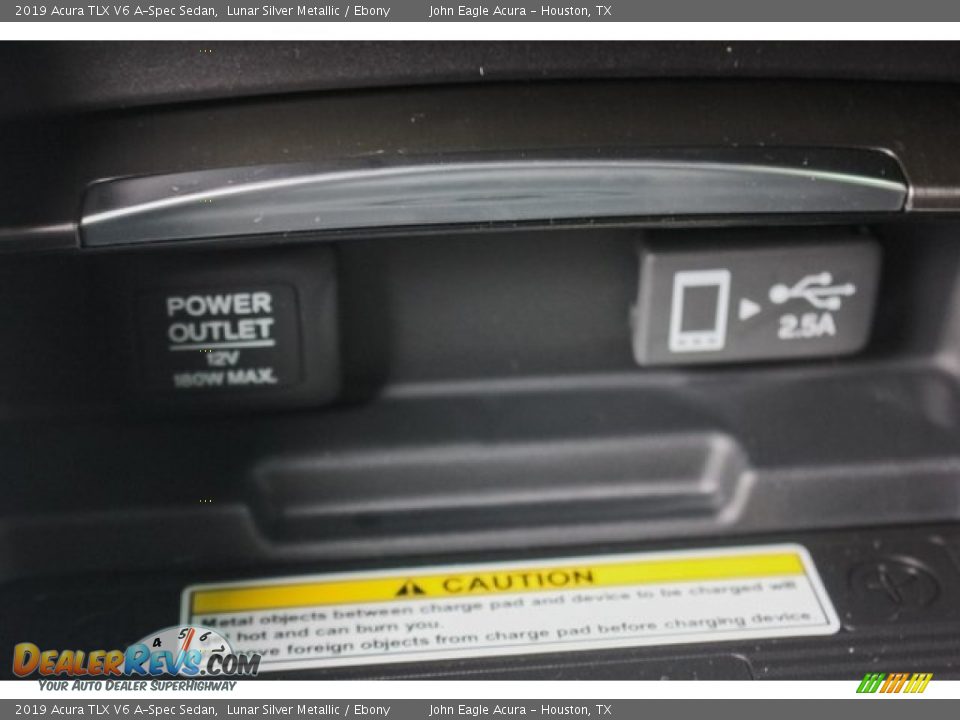 2019 Acura TLX V6 A-Spec Sedan Lunar Silver Metallic / Ebony Photo #35