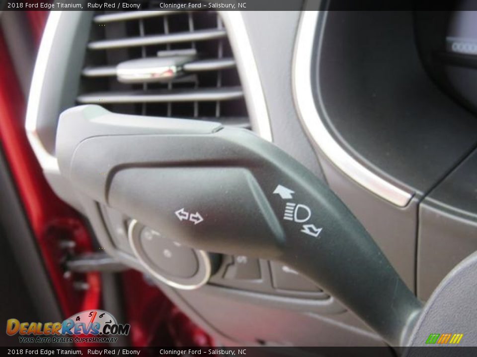 2018 Ford Edge Titanium Ruby Red / Ebony Photo #19