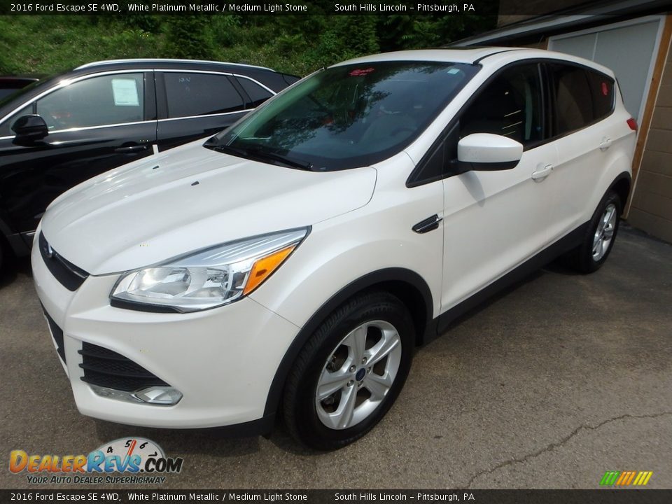 2016 Ford Escape SE 4WD White Platinum Metallic / Medium Light Stone Photo #1