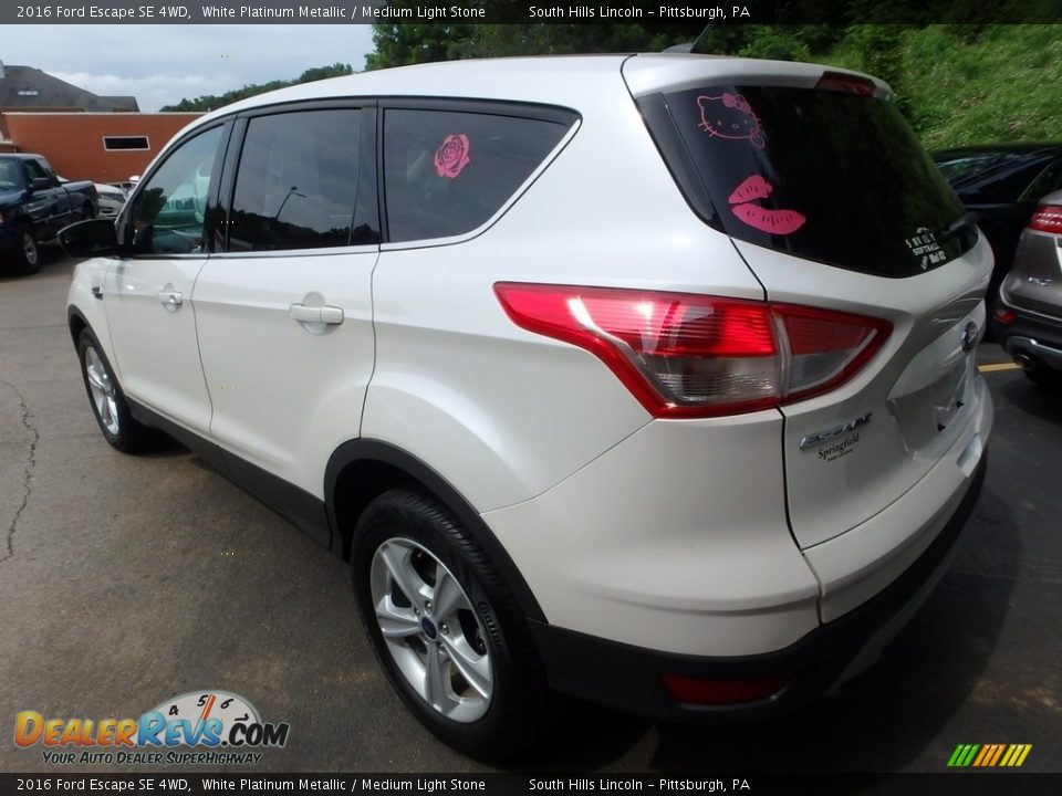 2016 Ford Escape SE 4WD White Platinum Metallic / Medium Light Stone Photo #2
