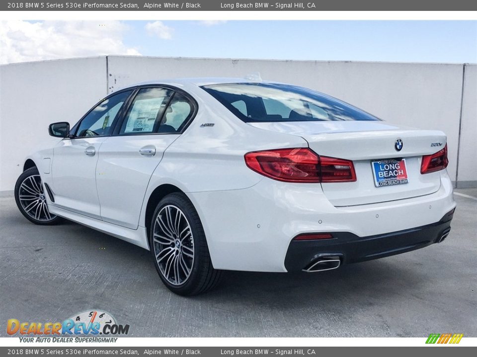 2018 BMW 5 Series 530e iPerfomance Sedan Alpine White / Black Photo #3