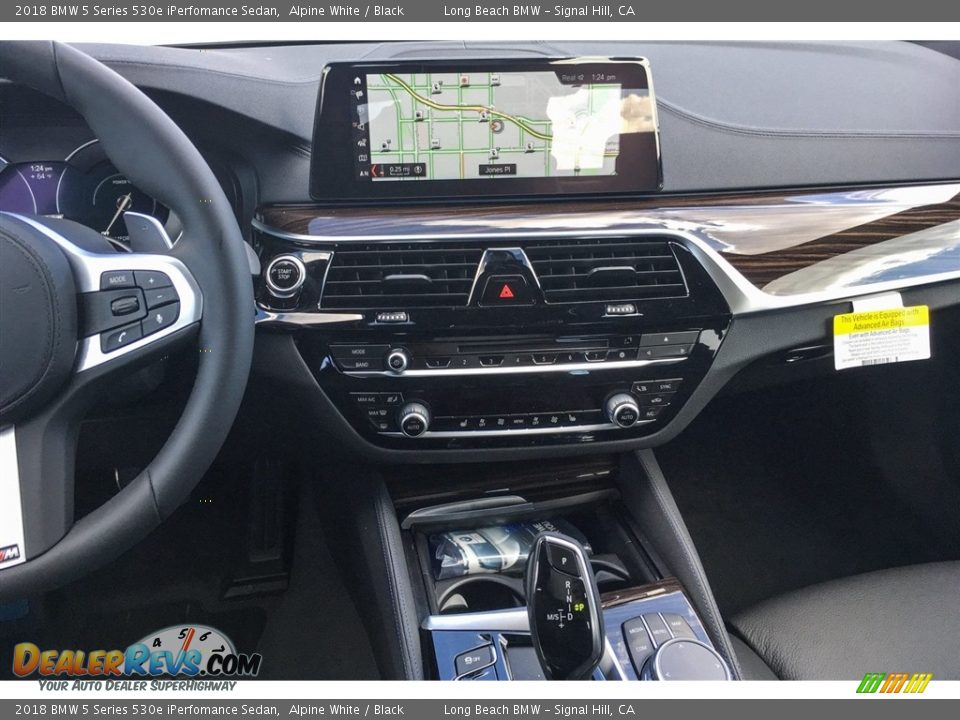 2018 BMW 5 Series 530e iPerfomance Sedan Alpine White / Black Photo #6