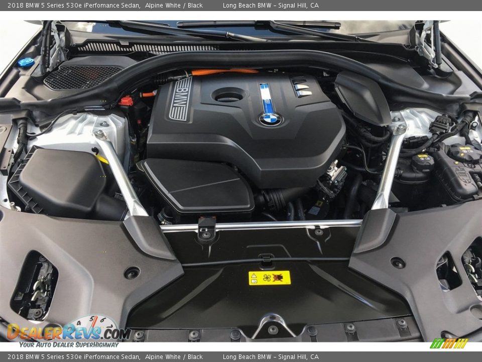 2018 BMW 5 Series 530e iPerfomance Sedan Alpine White / Black Photo #8