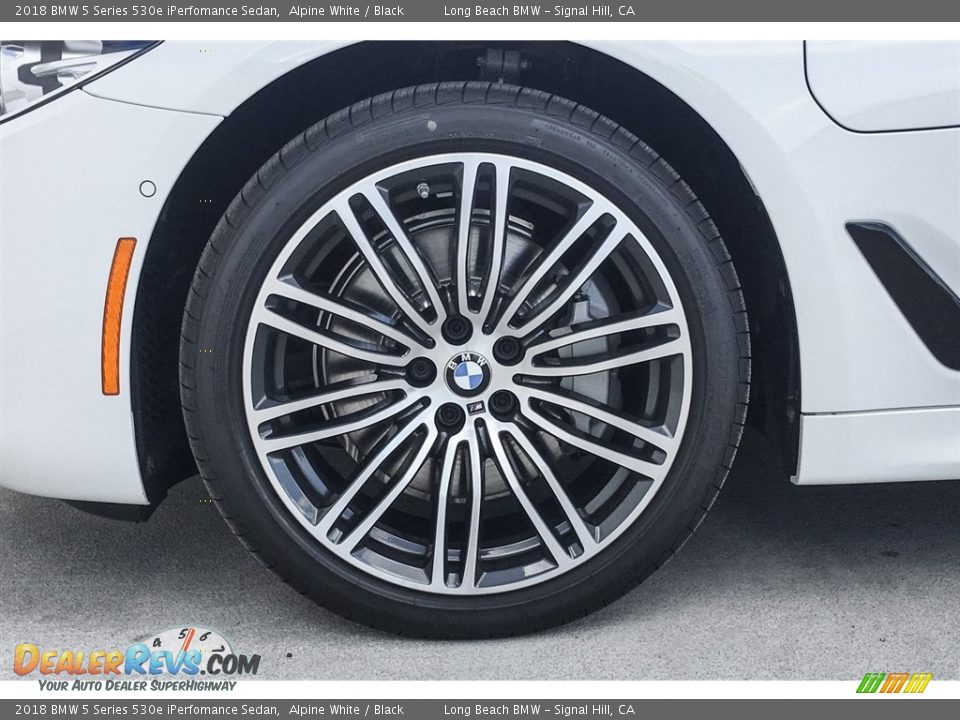 2018 BMW 5 Series 530e iPerfomance Sedan Alpine White / Black Photo #9