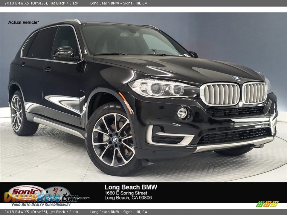 2018 BMW X5 sDrive35i Jet Black / Black Photo #1