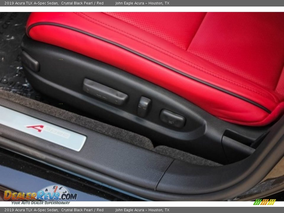 2019 Acura TLX A-Spec Sedan Crystal Black Pearl / Red Photo #16