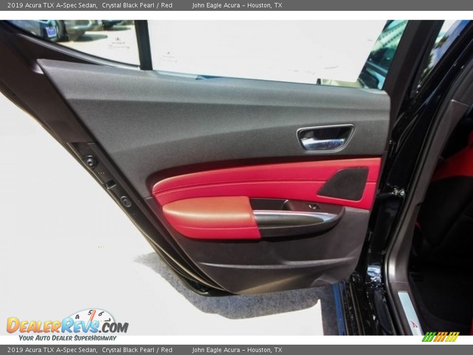 2019 Acura TLX A-Spec Sedan Crystal Black Pearl / Red Photo #19