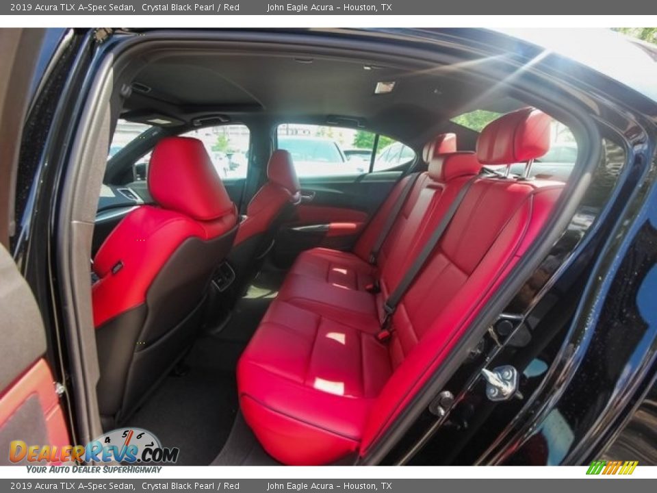 2019 Acura TLX A-Spec Sedan Crystal Black Pearl / Red Photo #20