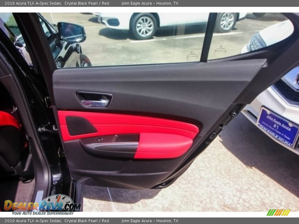 2019 Acura TLX A-Spec Sedan Crystal Black Pearl / Red Photo #22