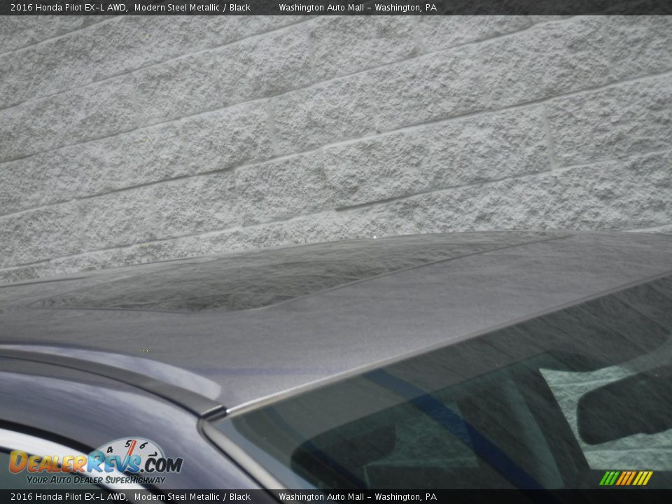 2016 Honda Pilot EX-L AWD Modern Steel Metallic / Black Photo #4