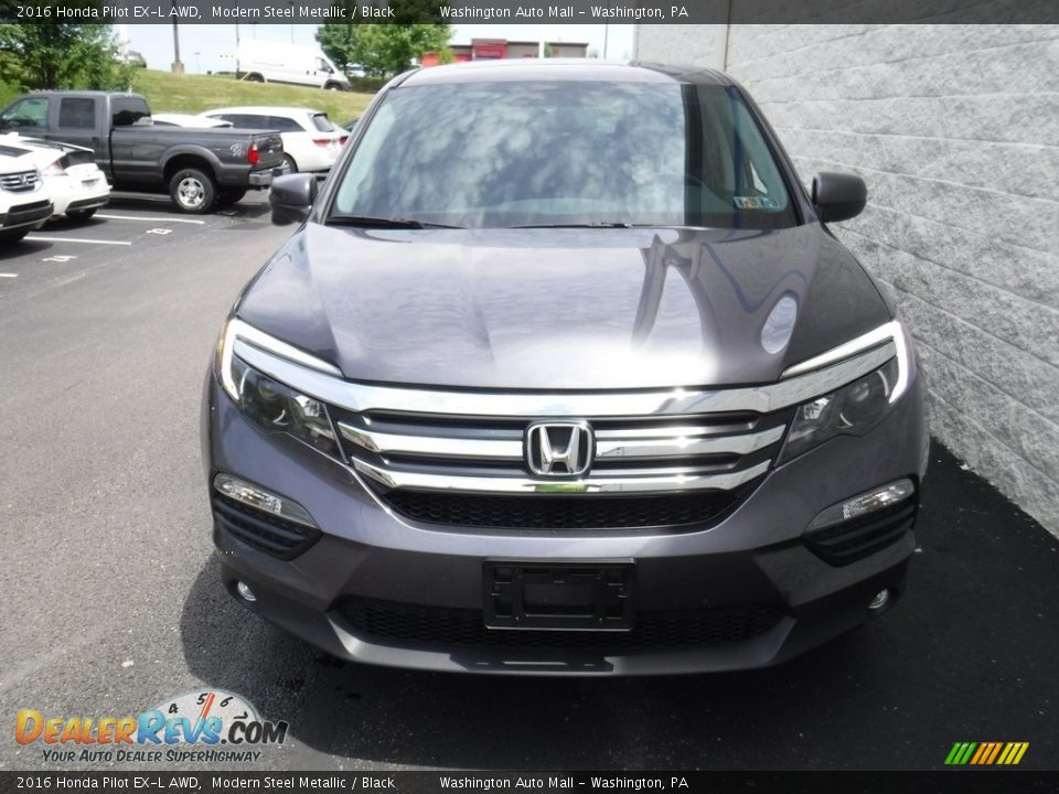 2016 Honda Pilot EX-L AWD Modern Steel Metallic / Black Photo #5