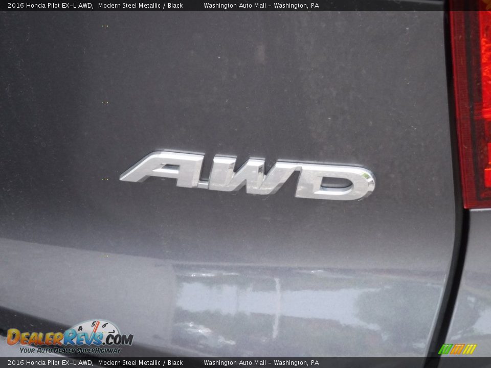 2016 Honda Pilot EX-L AWD Modern Steel Metallic / Black Photo #10