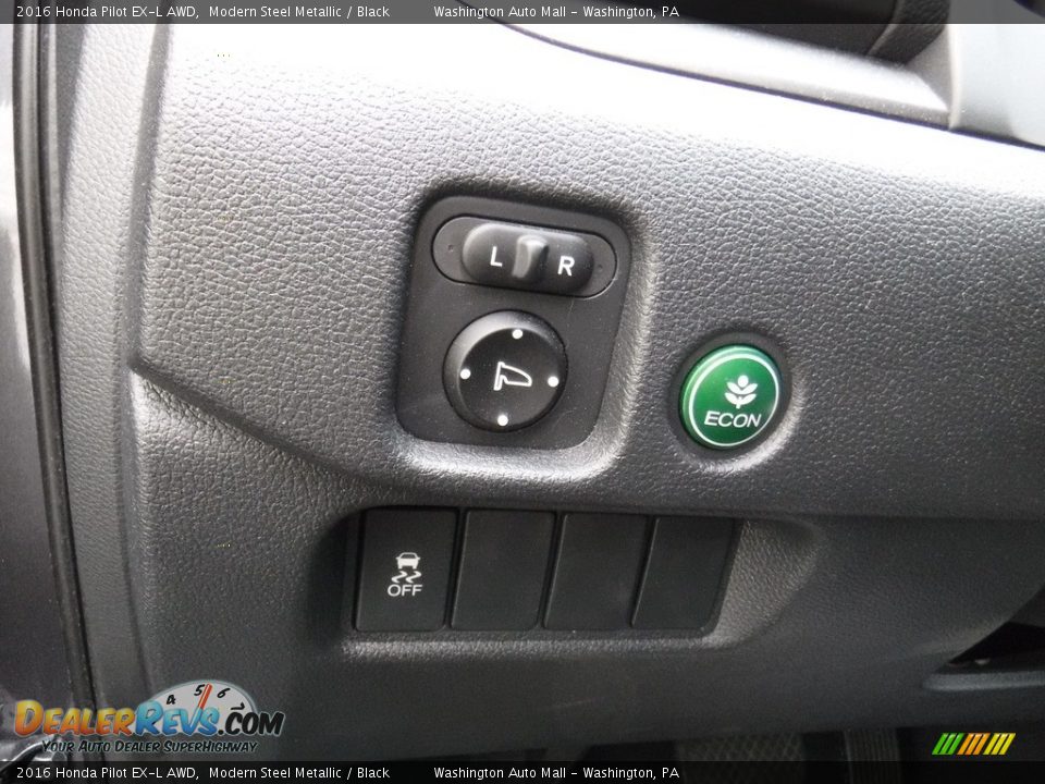 2016 Honda Pilot EX-L AWD Modern Steel Metallic / Black Photo #13