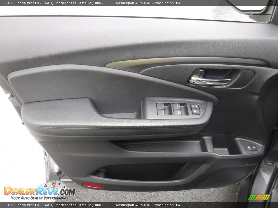 2016 Honda Pilot EX-L AWD Modern Steel Metallic / Black Photo #14