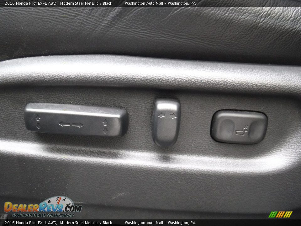 2016 Honda Pilot EX-L AWD Modern Steel Metallic / Black Photo #16