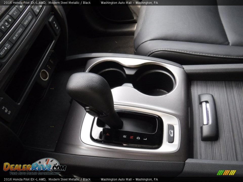 2016 Honda Pilot EX-L AWD Modern Steel Metallic / Black Photo #17