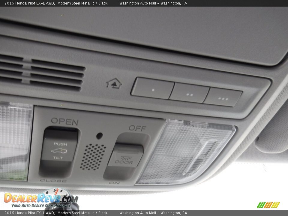 2016 Honda Pilot EX-L AWD Modern Steel Metallic / Black Photo #20