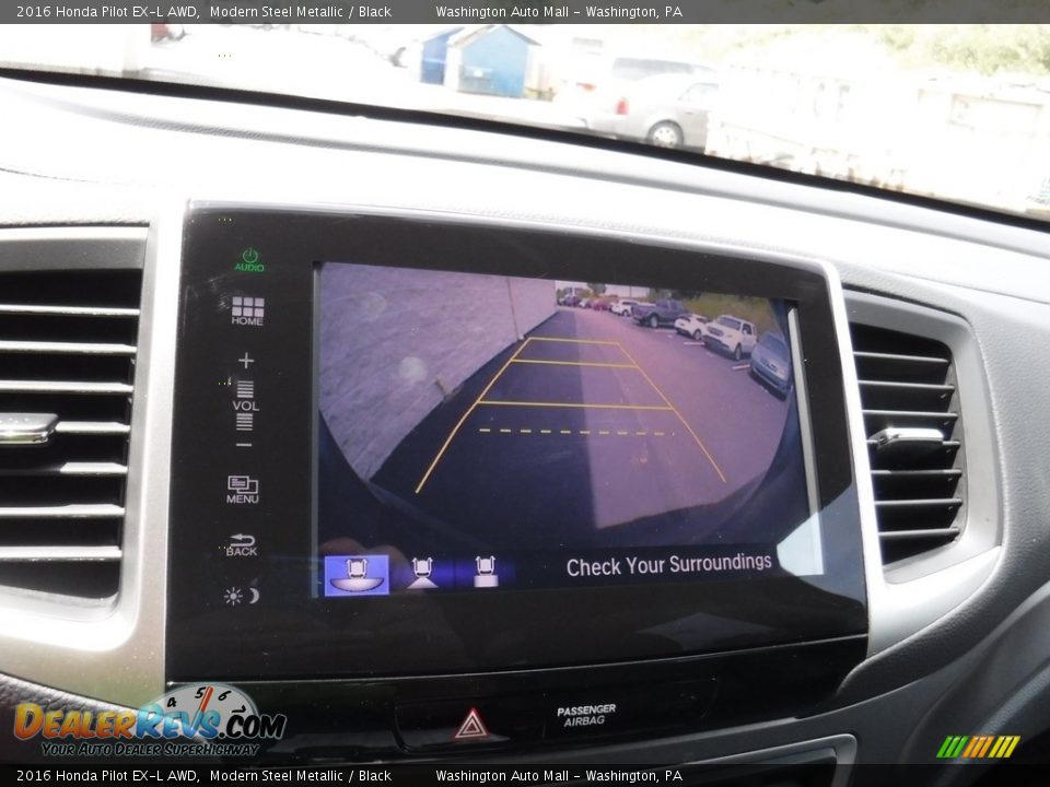 2016 Honda Pilot EX-L AWD Modern Steel Metallic / Black Photo #22