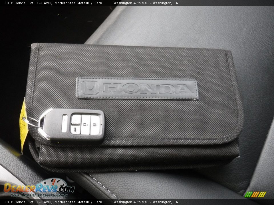 2016 Honda Pilot EX-L AWD Modern Steel Metallic / Black Photo #28