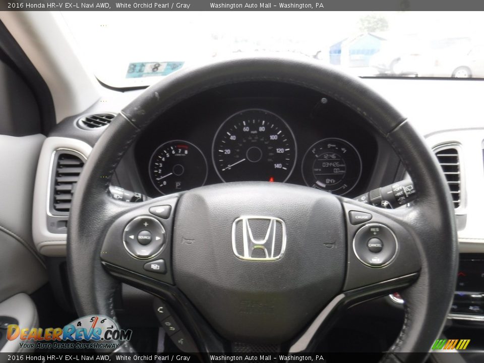 2016 Honda HR-V EX-L Navi AWD White Orchid Pearl / Gray Photo #22