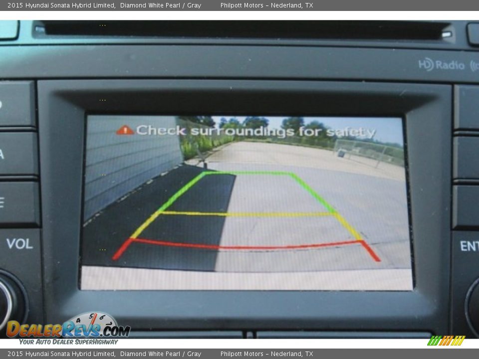 2015 Hyundai Sonata Hybrid Limited Diamond White Pearl / Gray Photo #18