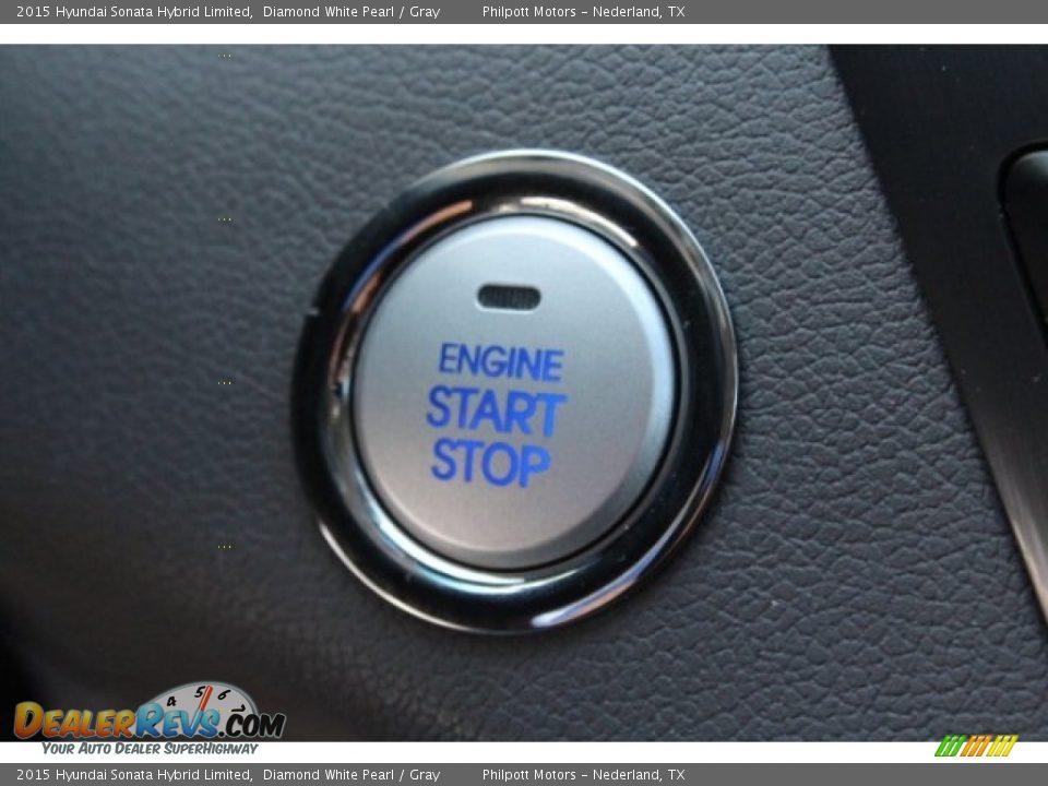 2015 Hyundai Sonata Hybrid Limited Diamond White Pearl / Gray Photo #20
