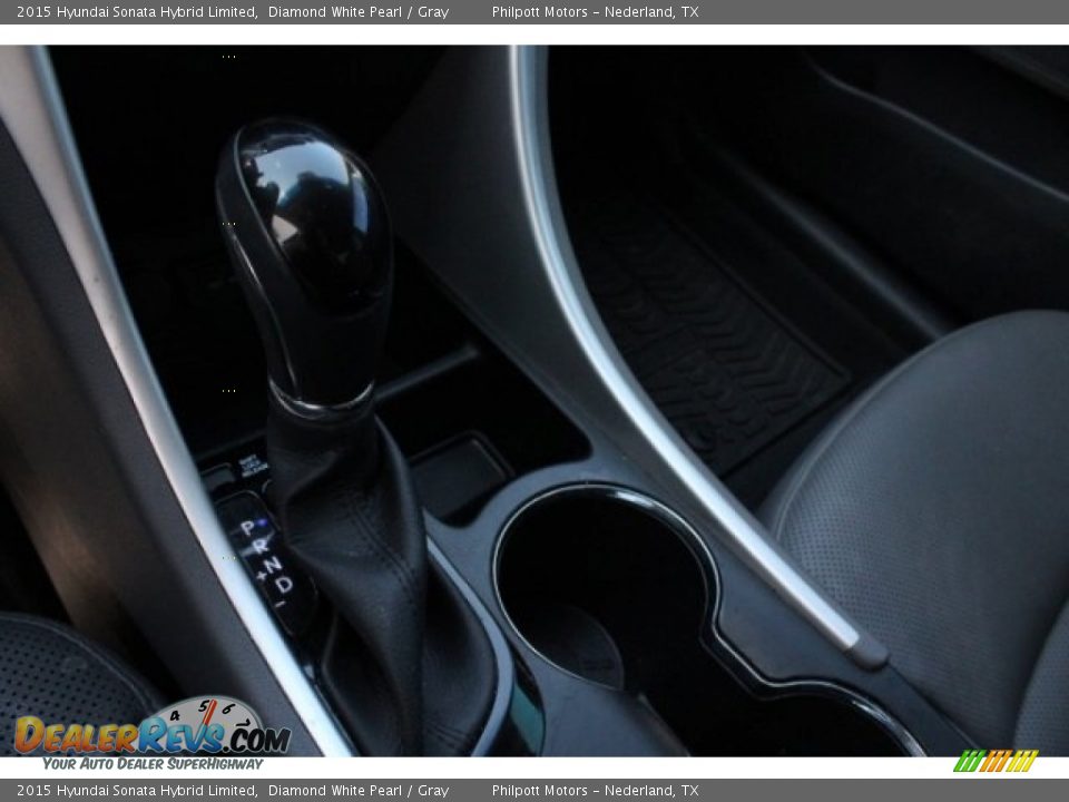 2015 Hyundai Sonata Hybrid Limited Diamond White Pearl / Gray Photo #21
