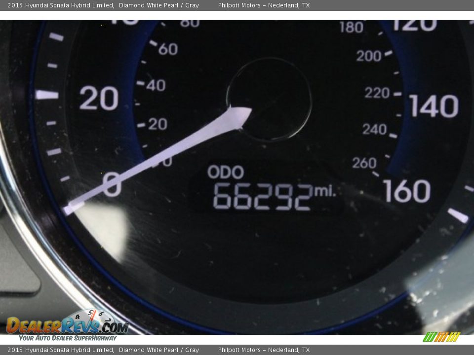 2015 Hyundai Sonata Hybrid Limited Diamond White Pearl / Gray Photo #25