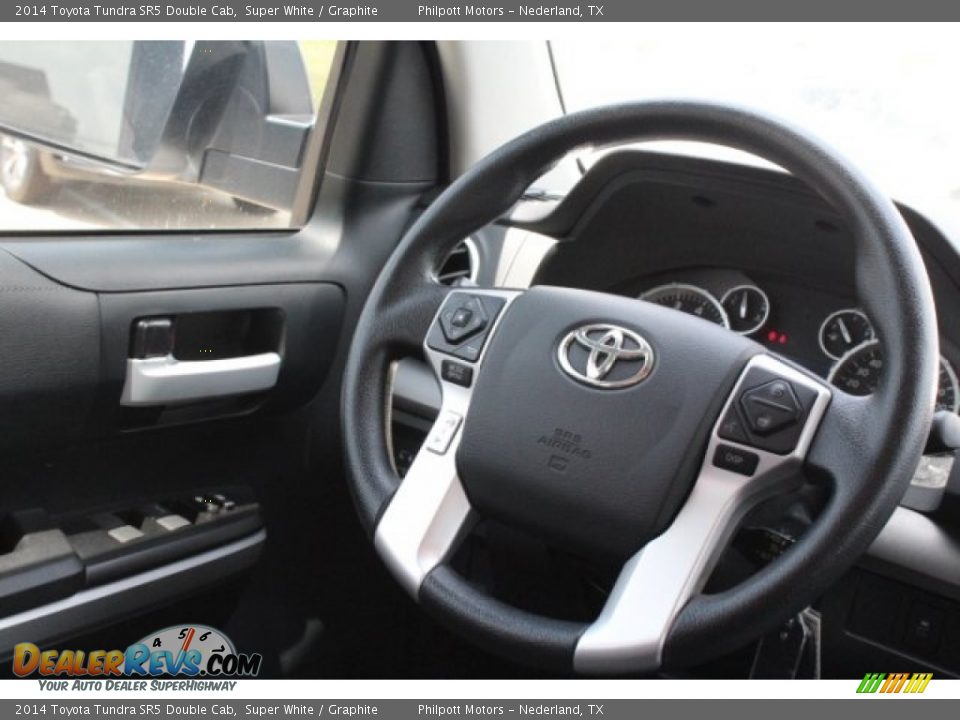 2014 Toyota Tundra SR5 Double Cab Super White / Graphite Photo #27