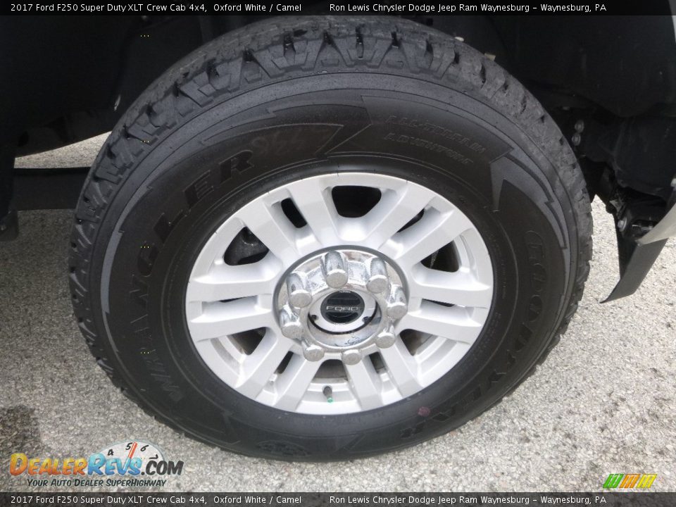 2017 Ford F250 Super Duty XLT Crew Cab 4x4 Oxford White / Camel Photo #8