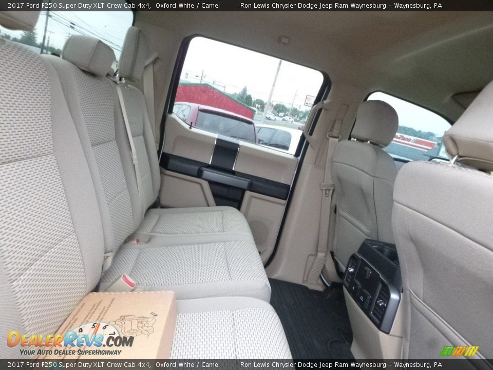 2017 Ford F250 Super Duty XLT Crew Cab 4x4 Oxford White / Camel Photo #11