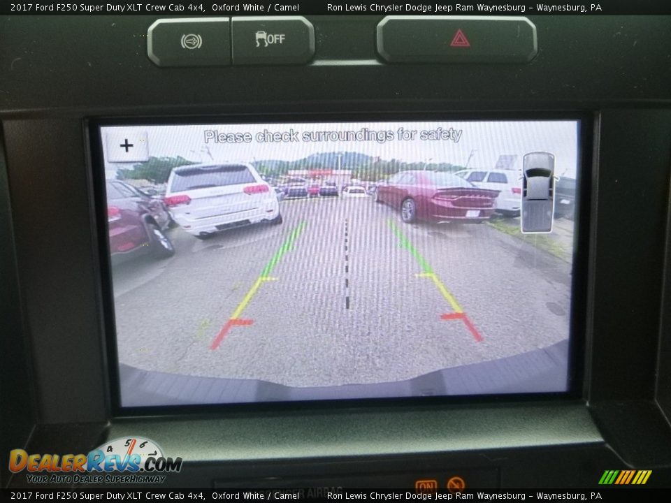 2017 Ford F250 Super Duty XLT Crew Cab 4x4 Oxford White / Camel Photo #17