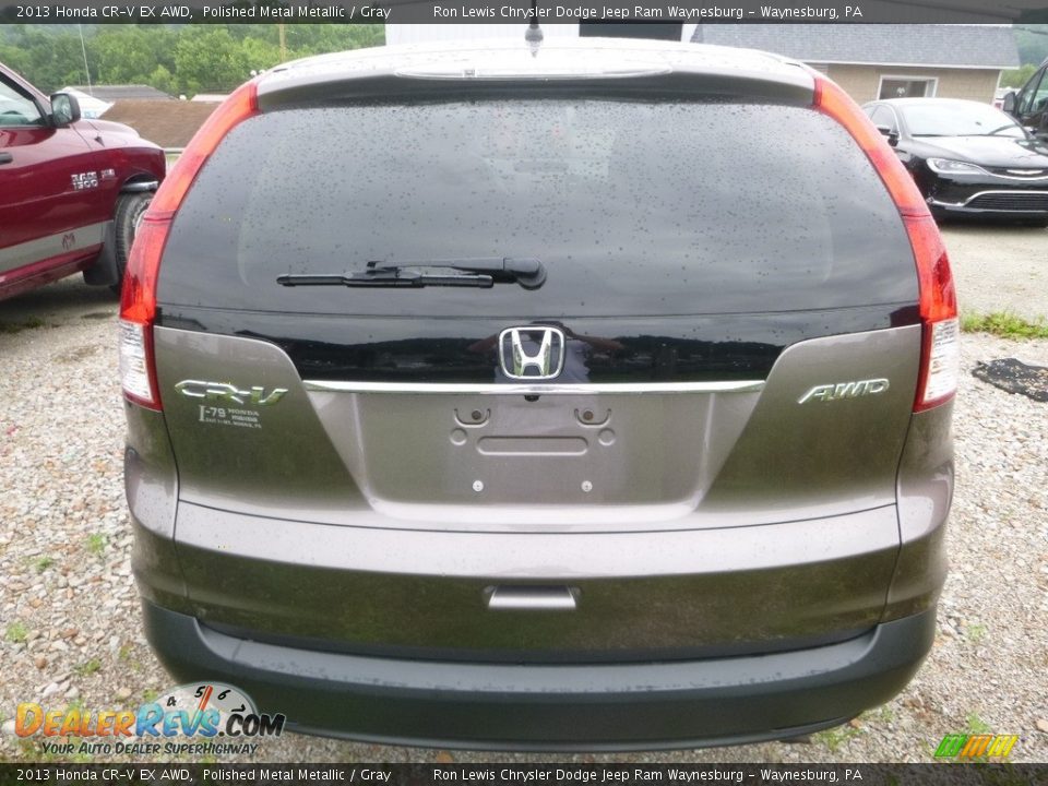 2013 Honda CR-V EX AWD Polished Metal Metallic / Gray Photo #7