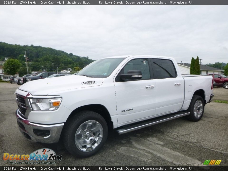 2019 Ram 1500 Big Horn Crew Cab 4x4 Bright White / Black Photo #1