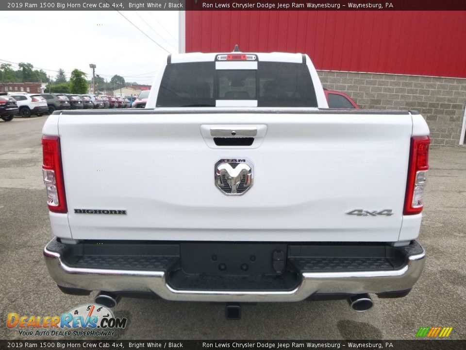 2019 Ram 1500 Big Horn Crew Cab 4x4 Bright White / Black Photo #4