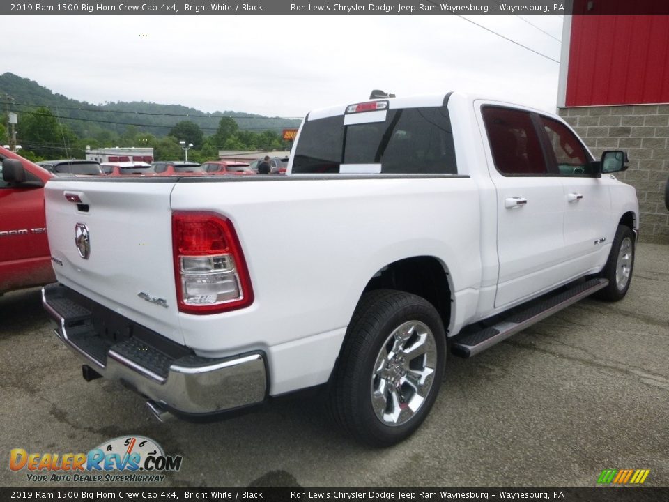 2019 Ram 1500 Big Horn Crew Cab 4x4 Bright White / Black Photo #5