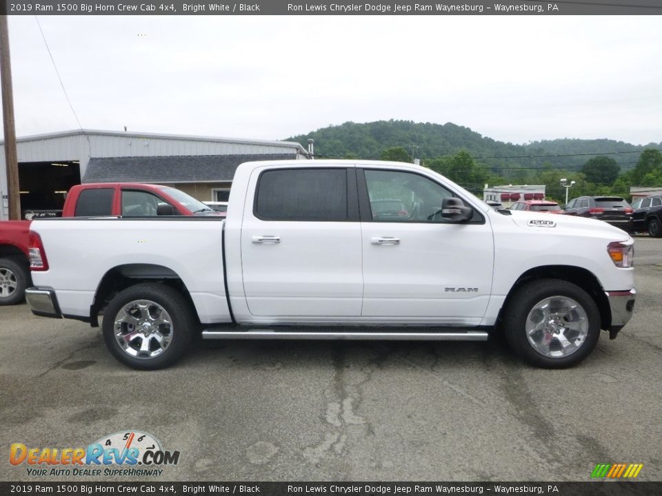2019 Ram 1500 Big Horn Crew Cab 4x4 Bright White / Black Photo #6