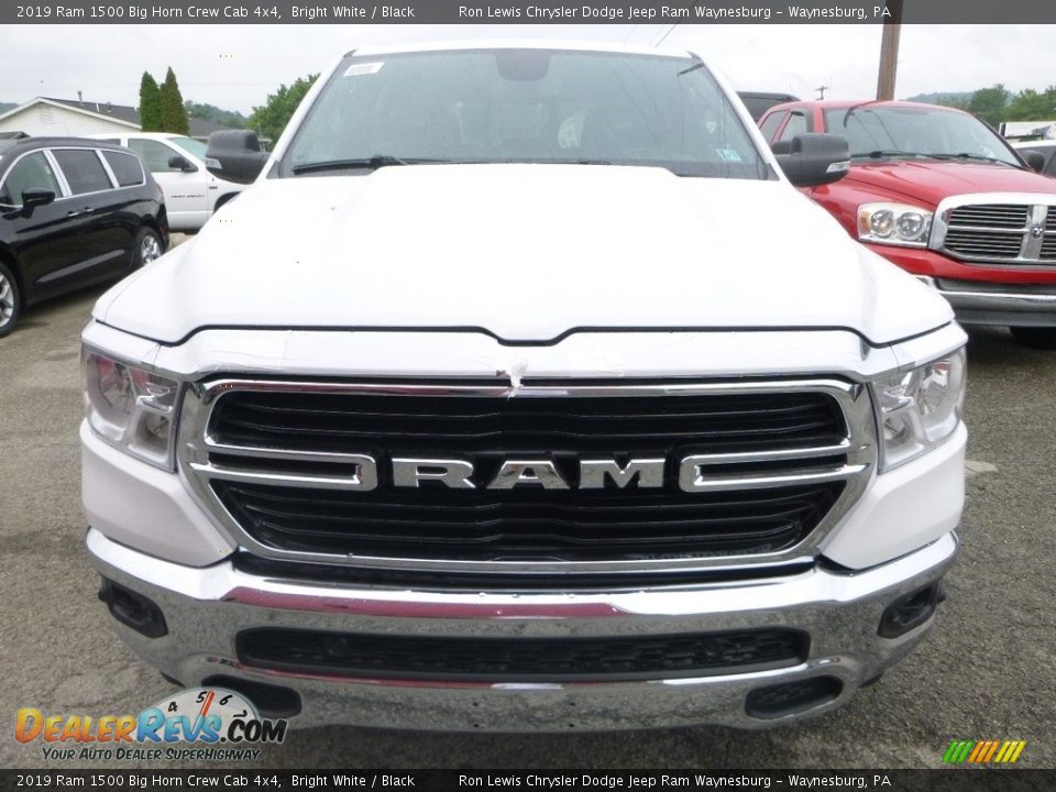 2019 Ram 1500 Big Horn Crew Cab 4x4 Bright White / Black Photo #8