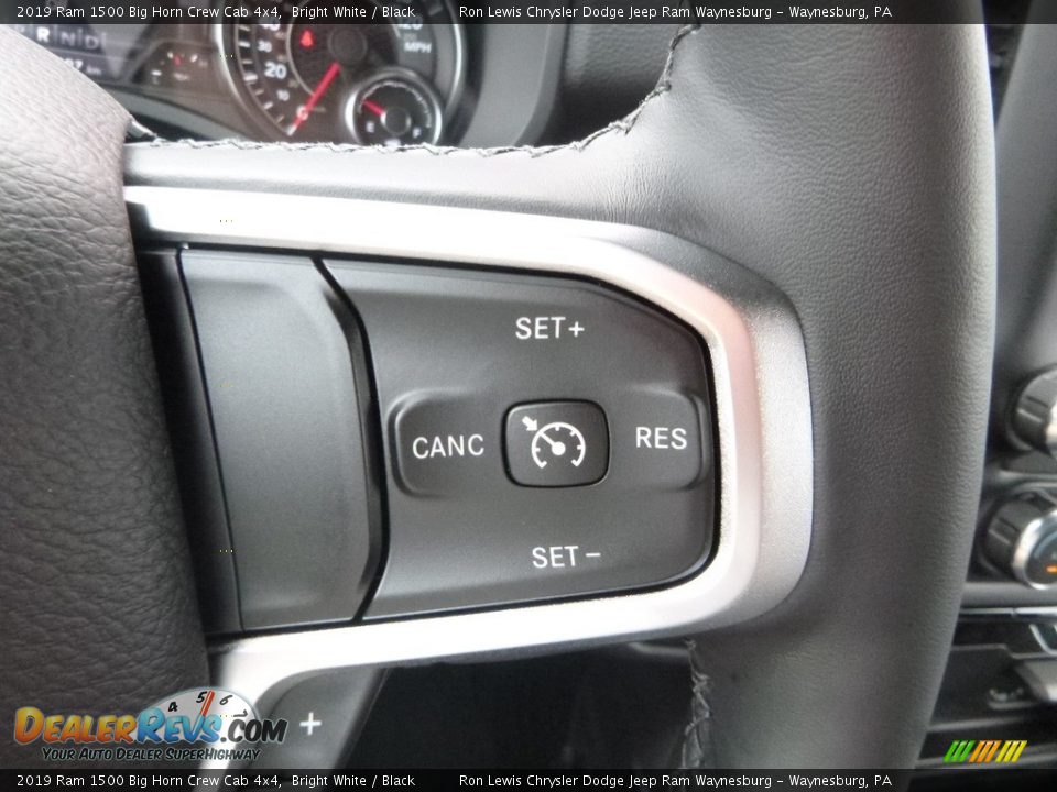 2019 Ram 1500 Big Horn Crew Cab 4x4 Bright White / Black Photo #20