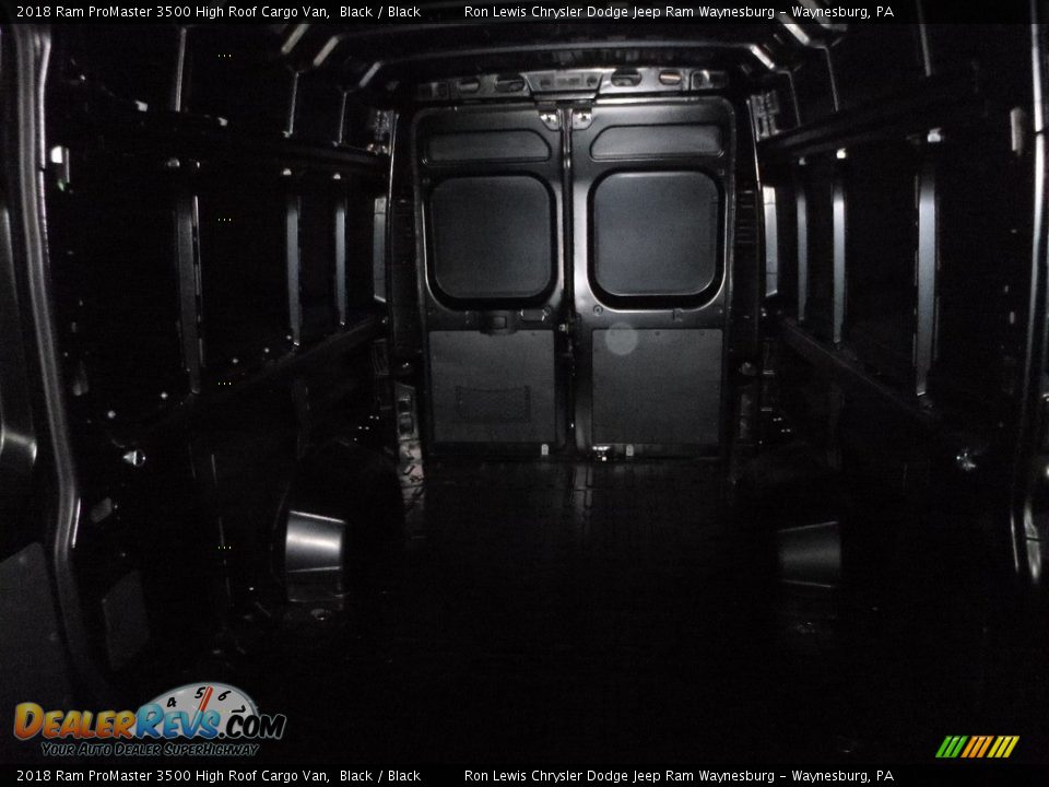 2018 Ram ProMaster 3500 High Roof Cargo Van Black / Black Photo #14