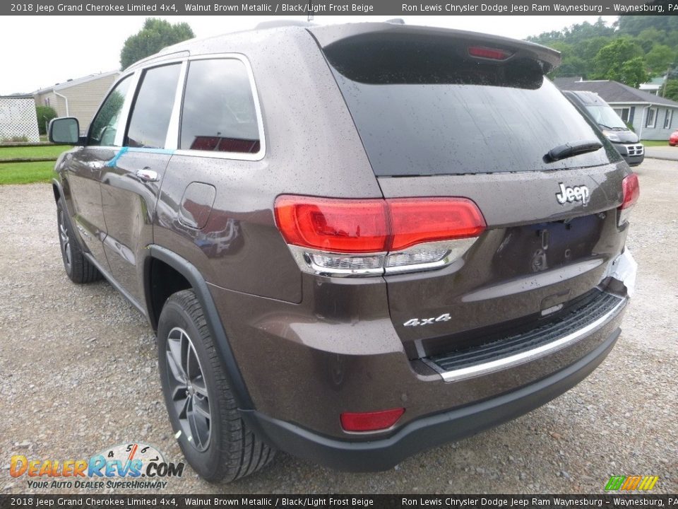 2018 Jeep Grand Cherokee Limited 4x4 Walnut Brown Metallic / Black/Light Frost Beige Photo #3