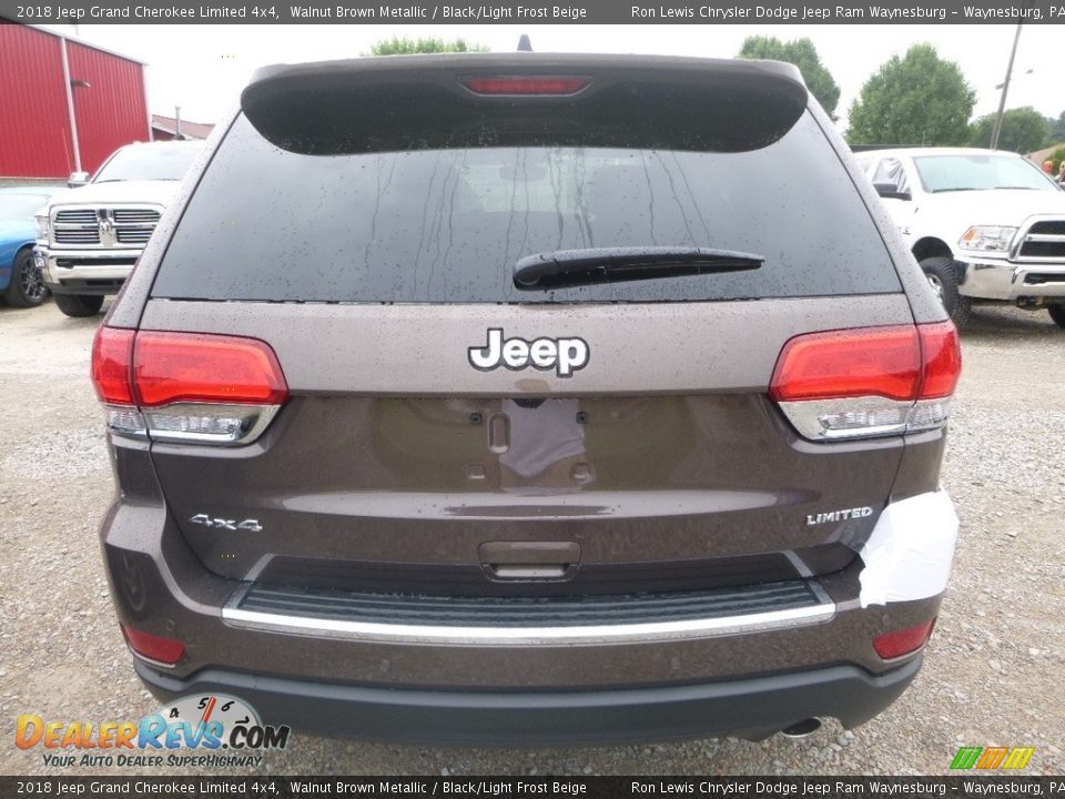 2018 Jeep Grand Cherokee Limited 4x4 Walnut Brown Metallic / Black/Light Frost Beige Photo #4