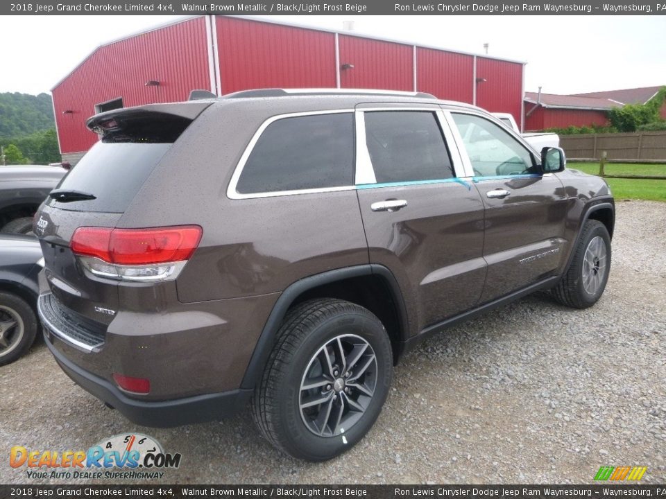 2018 Jeep Grand Cherokee Limited 4x4 Walnut Brown Metallic / Black/Light Frost Beige Photo #5